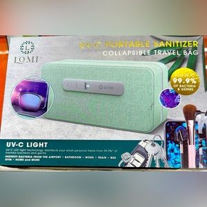 Lomi UV-C Portable Sanitizer Collapsible Travel Bag color Green